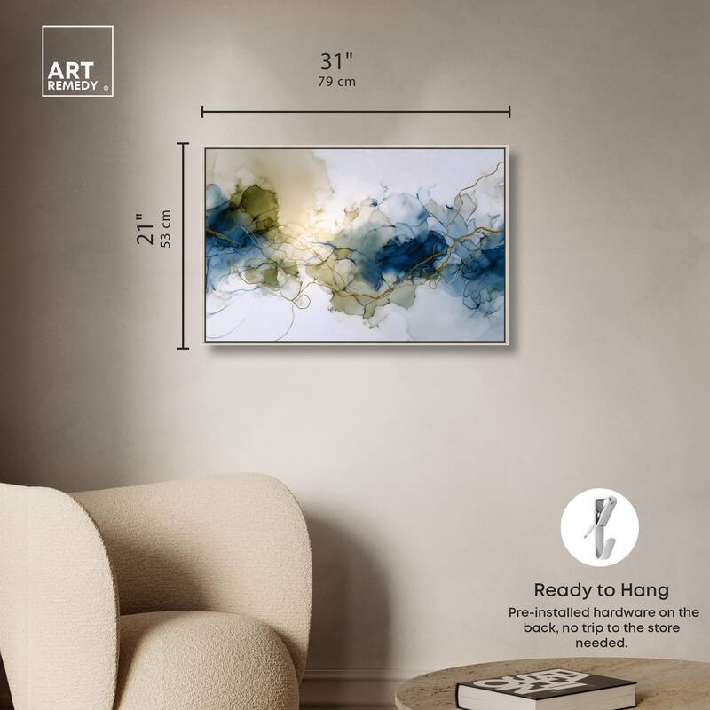 Fluid Geode Canvas by Art Remedy