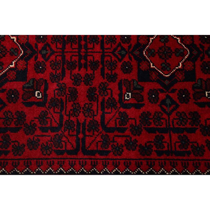 ECARPETGALLERY Hand-knotted Finest Khal Mohammadi Red Wool Rug - 4'11 x 6'9