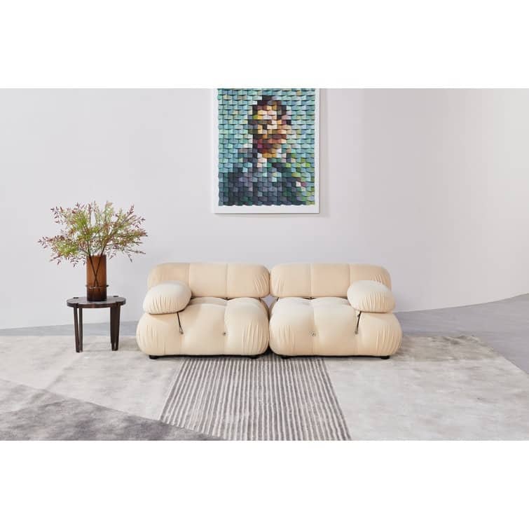 Breeley 76'' Velvet Upholstered Loveseat