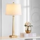 preview thumbnail 3 of 8, SAFAVIEH Lighting Andino Gold 32-inch Table Lamp (Set of 2)