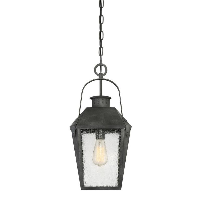 Roseto Cheatham Single Light 10" Wide Outdoor Lantern Style Pendant