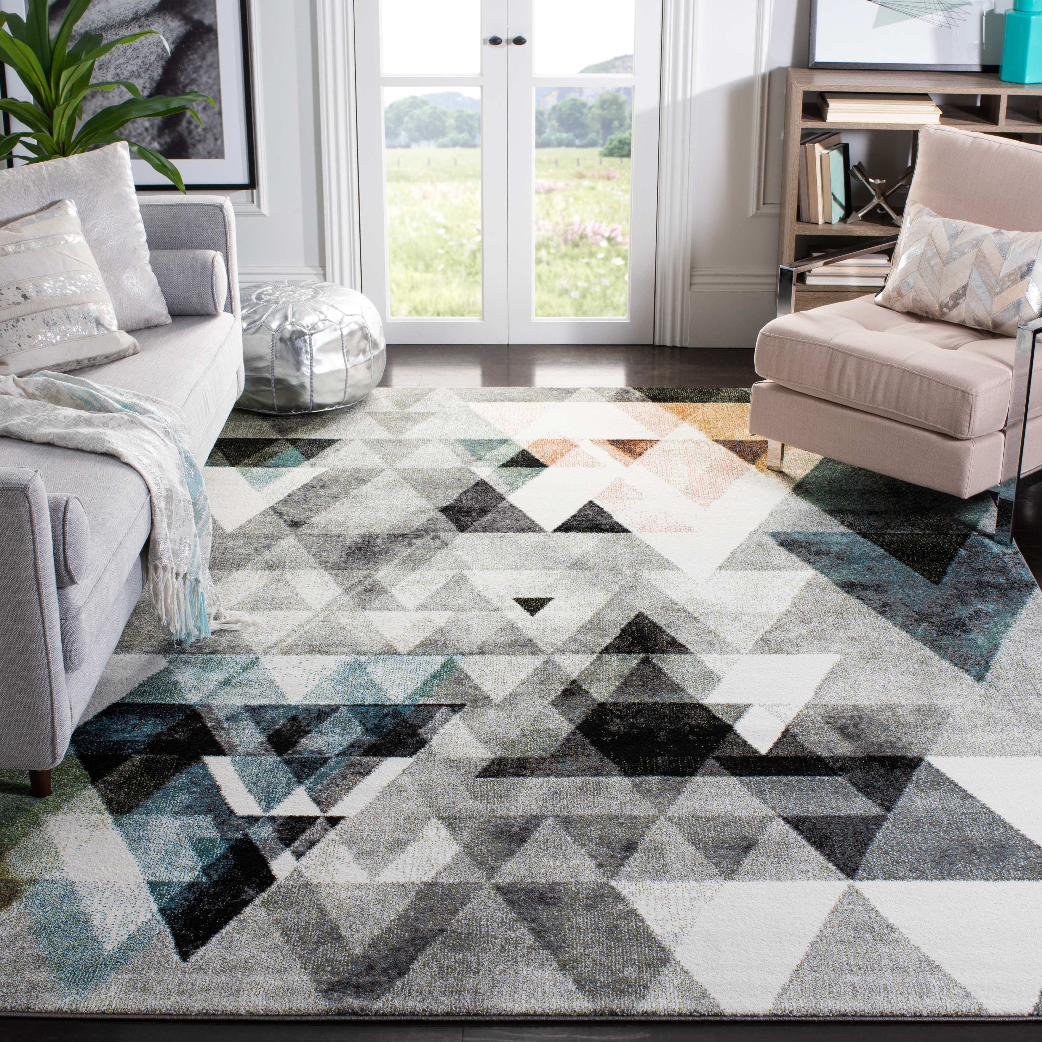 SAFAVIEH Porcello Lizet Mid-Century Modern Abstract Rug