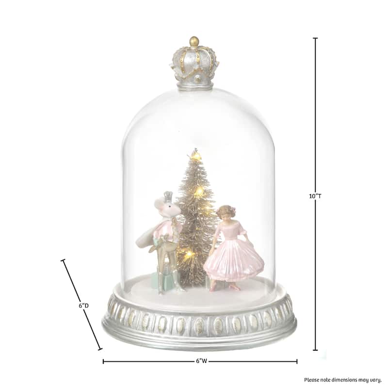 10" Glass, Resin LED Sweet Dreams Globe"