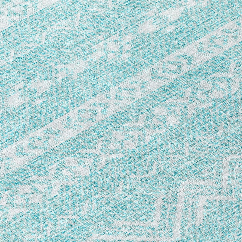 Machine Washable Indoor/ Outdoor Chantille Stripes Boho Rug