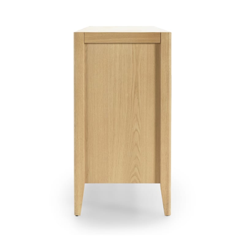 Beechgrove Four Door Sideboard in Natural Brown by Kosas Home - 78Wx18Dx34H
