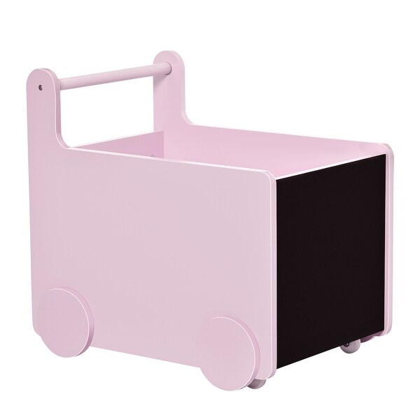 pink storage bins with wheels
