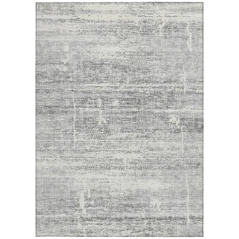 HomeRoots Abstract Transitional Rectangle Outdoor Rug