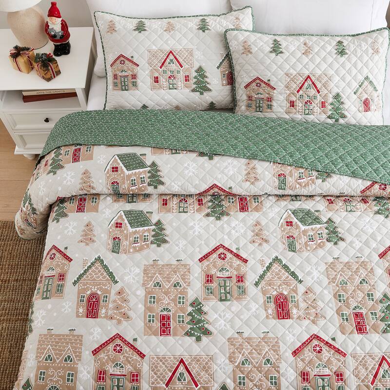 Avanti Linens Gingerbread Full/Queen Quilt Set