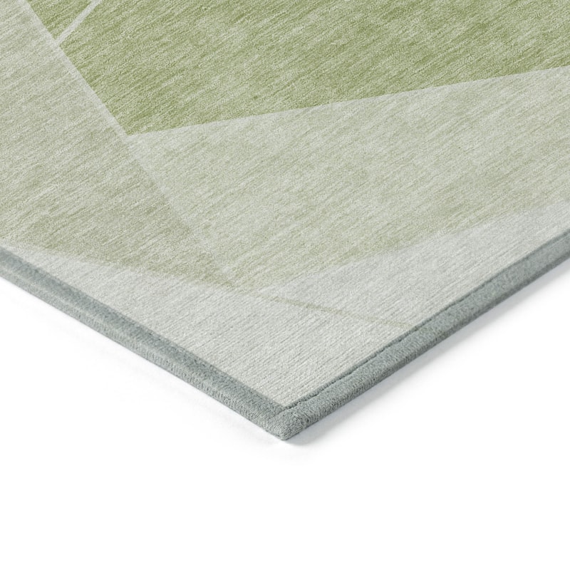 HomeRoots Geometric Transitional Rectangle Outdoor Rug