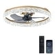 preview thumbnail 2 of 59, Low Profile Ceiling Fan with Light: 20-16 Inch, App Remote Control, Dimmable 3 CCT LED, 6 Wind Speeds, Ultra Quiet 16-inch - Gold