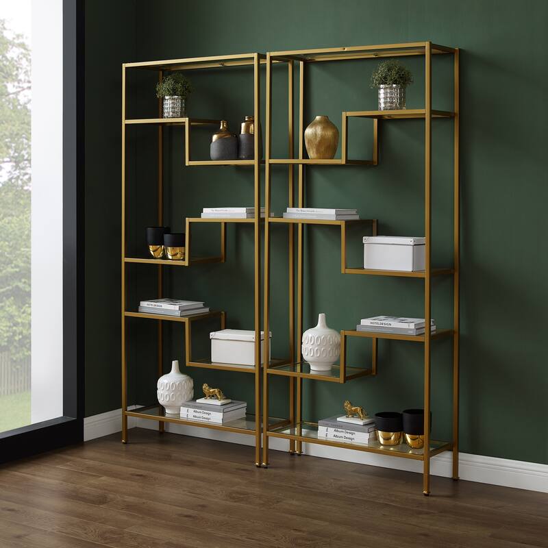 Crosley Sloane 2Pc Etagere Set - 12.5"x69.5"x78"