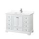 Option White / White Cultured Marble Top / Polished