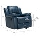 preview thumbnail 14 of 37, Charleston Leather Gel Glider Rocker Recliner by Greyson Living