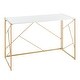 preview thumbnail 1 of 28, Silver Orchid Sala Desk in Metal & Wood