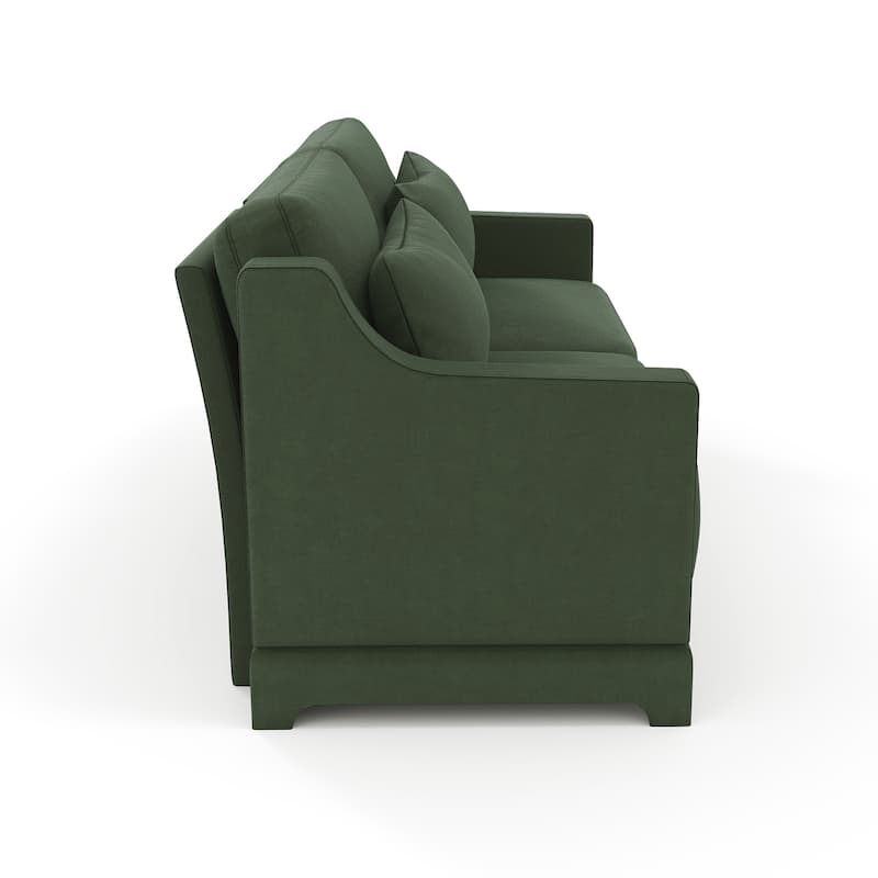 73.2" Chenille 3-Seater Sofa with 2 lumbar pillows for Living Room