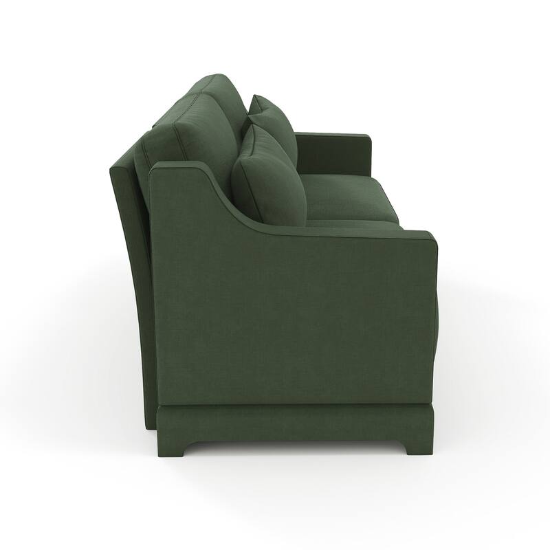 Modern Chenille Sectional Sofa with Lumbar Pillows for Living Rooms,Easy install