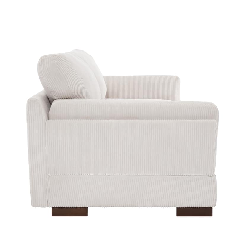 90" Loveseat Sofa Modern and Cozy Corduroy Couch