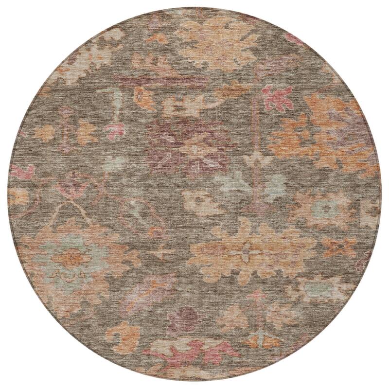 HomeRoots Floral Traditional Rectangle Outdoor Rug