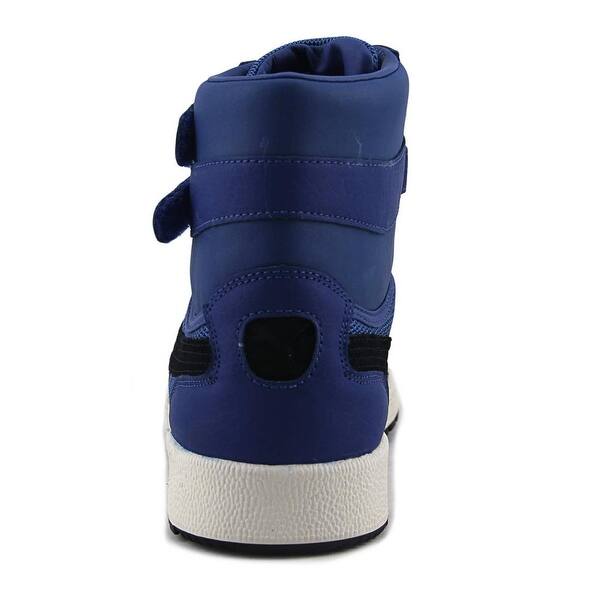 Puma Sky Ii Hi Color Blocked Lthr Men Round Toe Leather Blue Sneakers Overstock 19880791