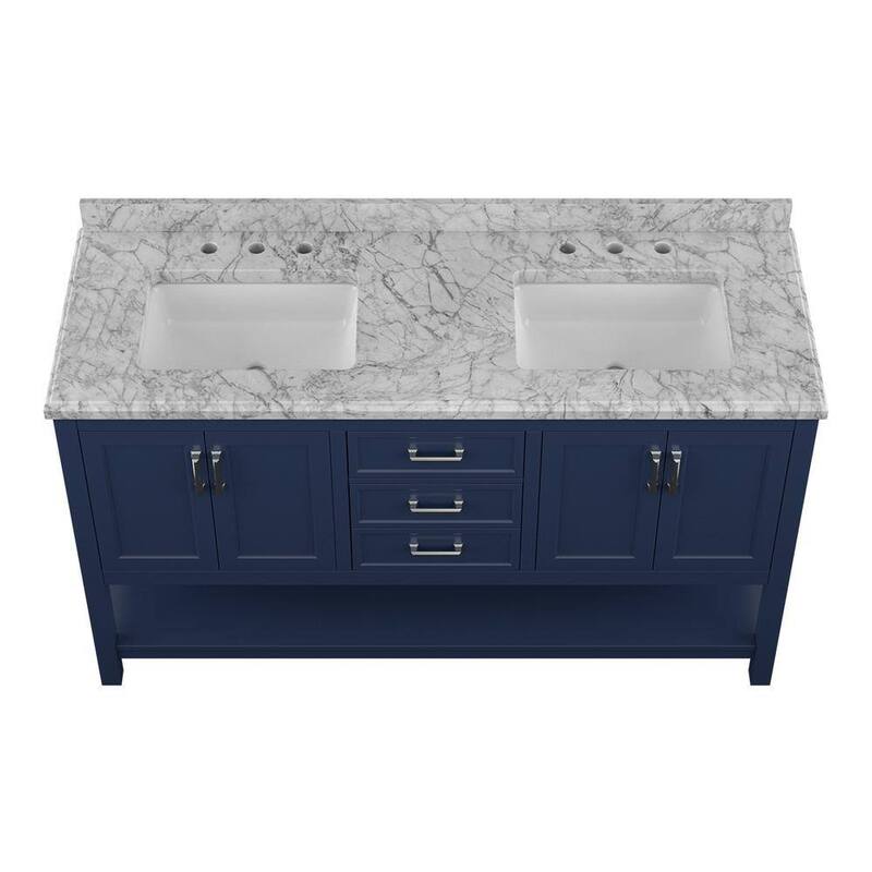 Design Element Affinity 61" Double Sink Vanity