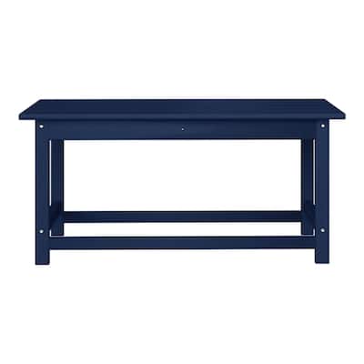 Laguna Hdpe All Weather Outdoor Patio Rectangular Coffee Table