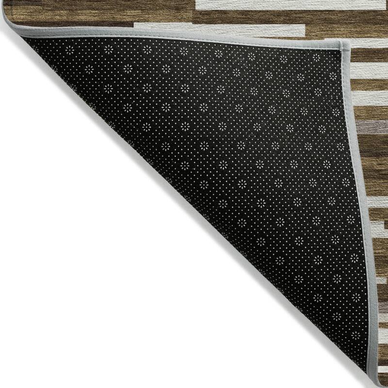 HomeRoots Striped Transitional Rectangle Outdoor Rug