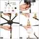 preview thumbnail 11 of 9, Modern Industrial 5-Light Matte Black/Gold Chandelier Globe Glass Shades Pendant Light Fixture for Dining Room - 22" D x 14" H