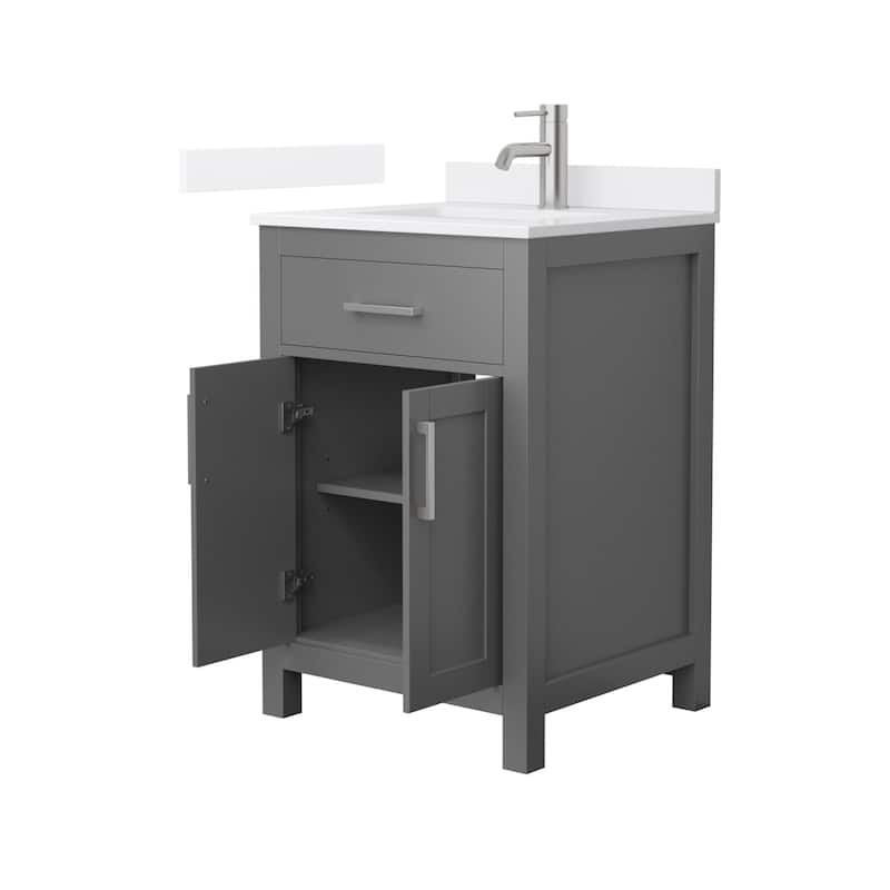 Wyndham Collection WCG2424-24S-QTZ-UNSMXX Beckett 24" Free Standing