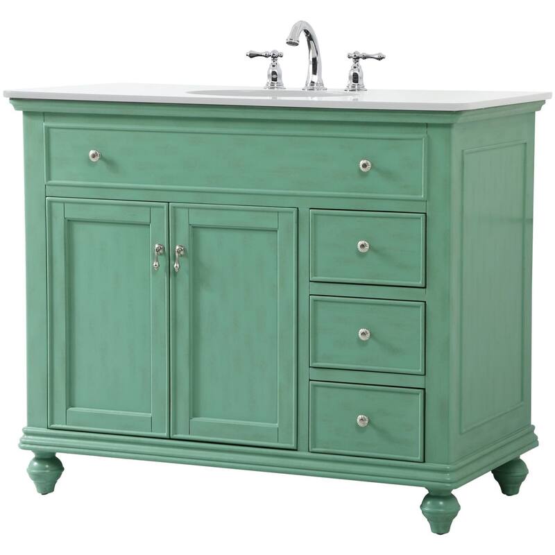 Elegant Lighting VF12342-VW Otto 42" Free Standing Single Basin Vanity