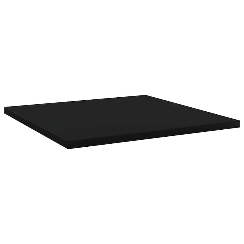 vidaXL Bookshelf Boards 8 pcs Black 15.7"x15.7"x0.6" Chipboard