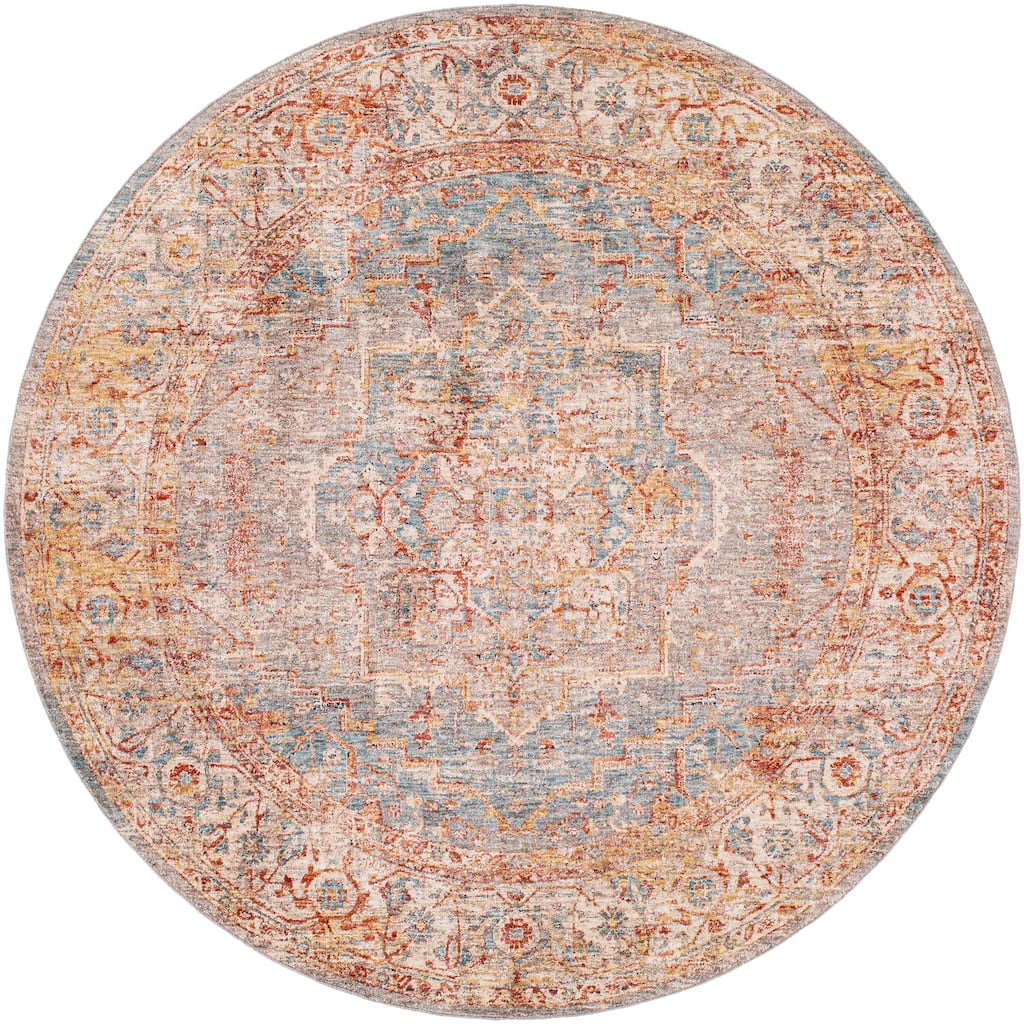 Livabliss Traditional Mirabel Medallion Area Rug