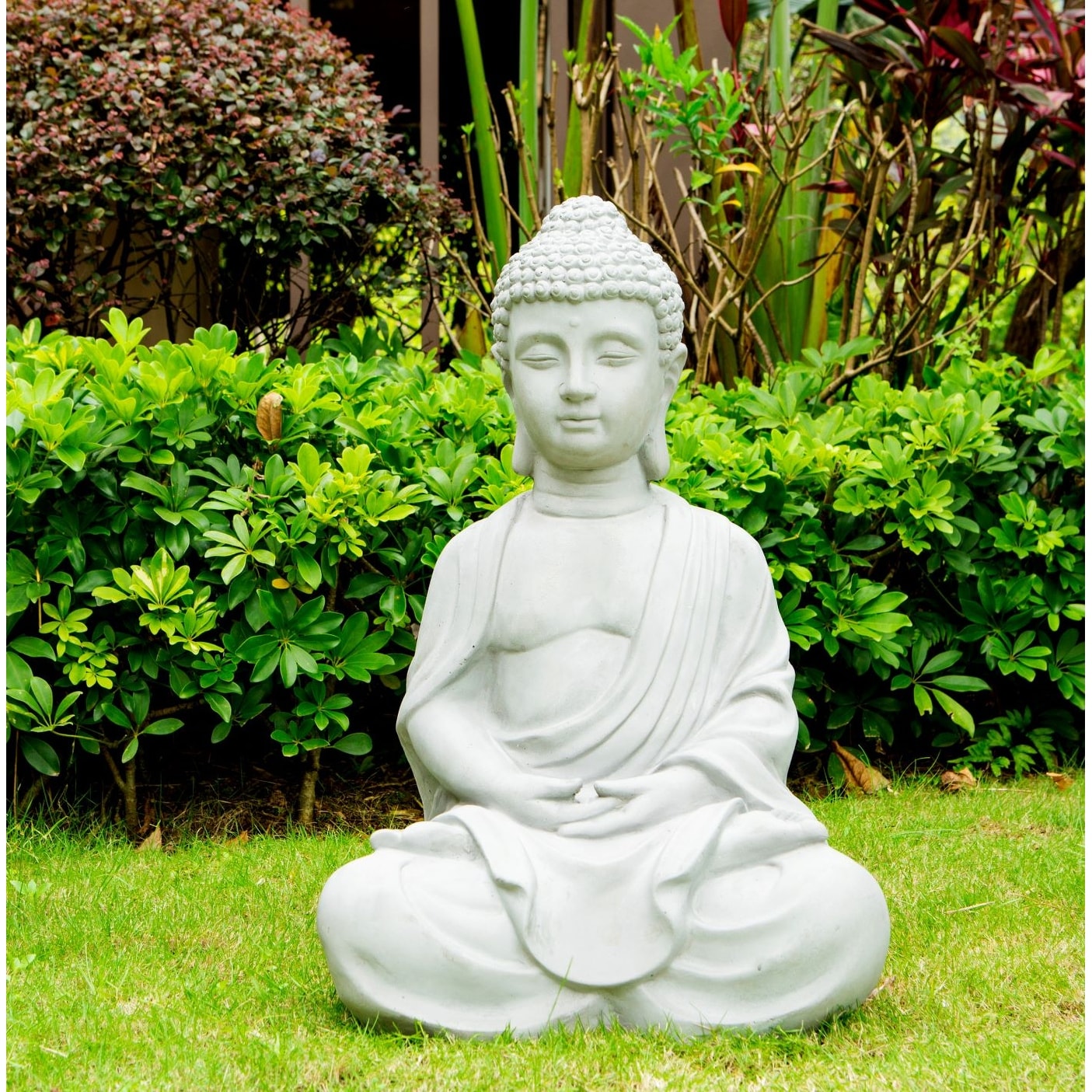 Sitting Buddha Garden Outdoor Indoor Home Decor Ornament Small Statue 