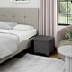 preview thumbnail 143 of 192, Empyrean Tuffted Folding Foot Rest Storage Ottoman Bench with Storage Bins