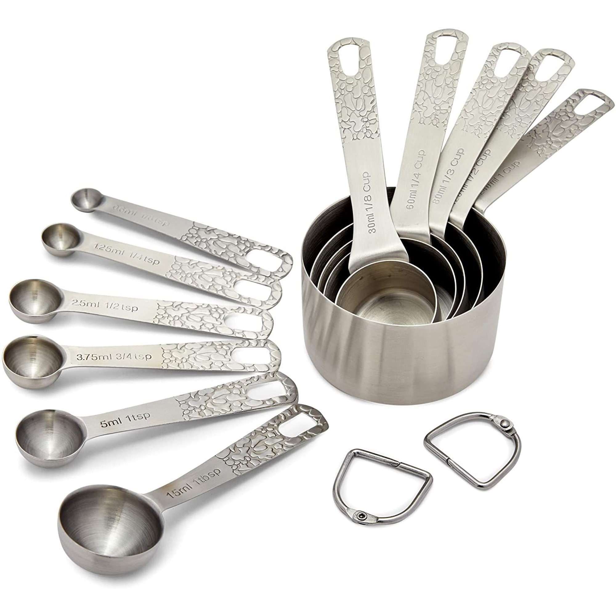 Stainless Steel Measuring Cup and Spoon Set, US and Metric Measurements (11  Sizes) - On Sale - Bed Bath & Beyond - 35975085