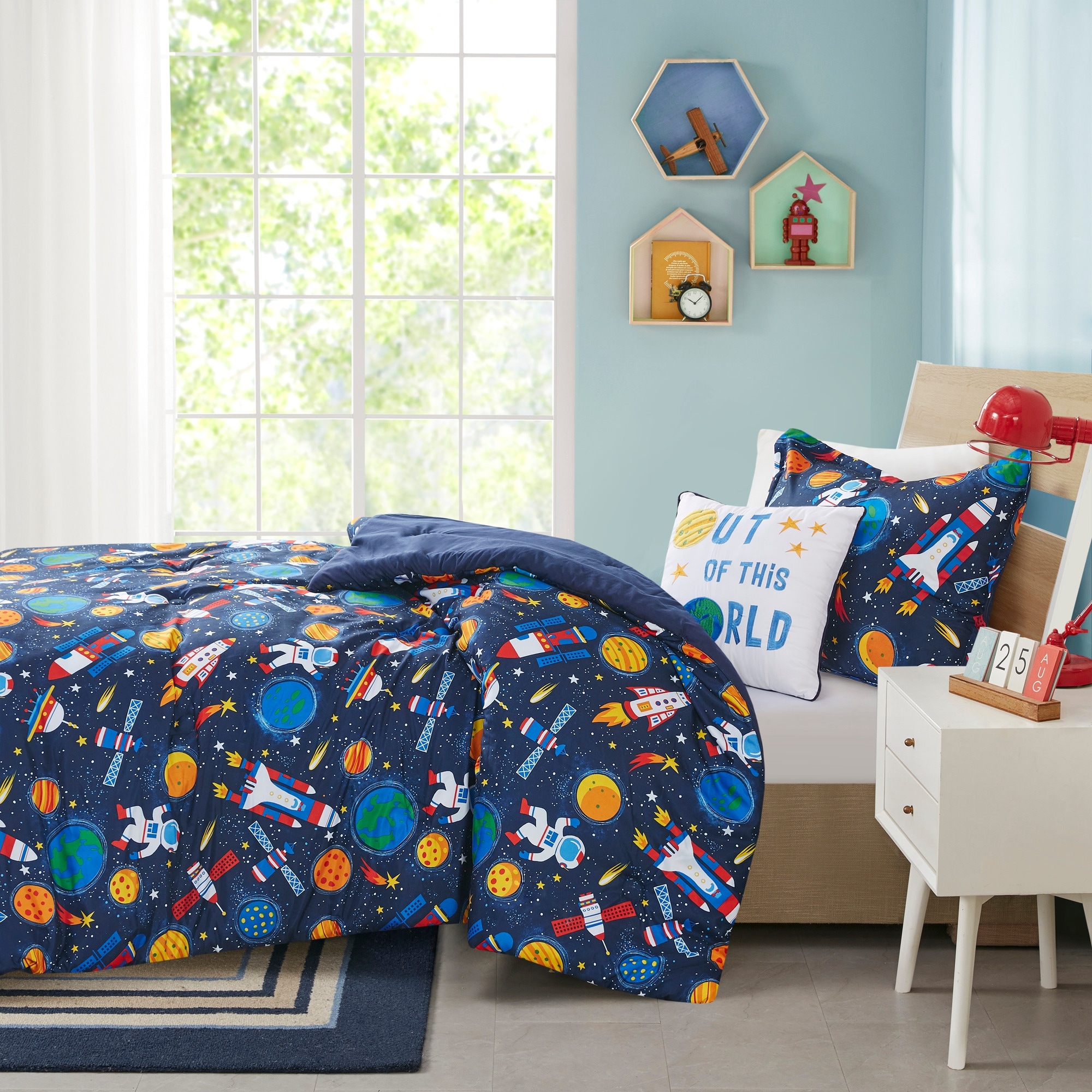 Boys sales space bedding