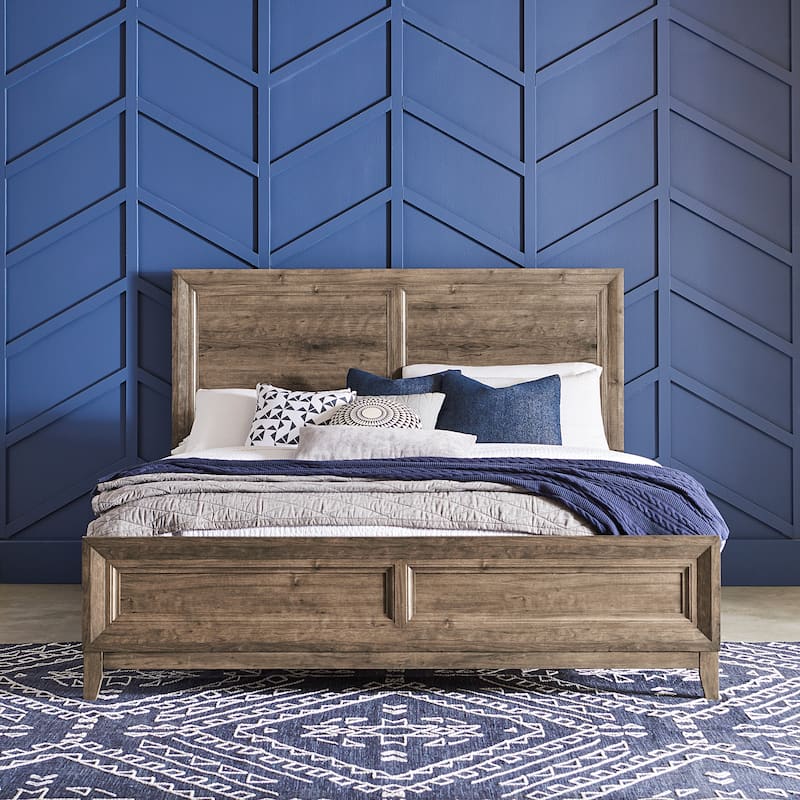Ridgecrest Cobblestone Queen Panel Bed - Queen