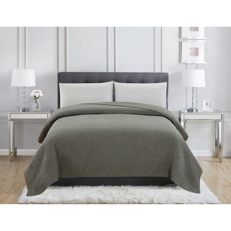 The Gray Barn Tule Wool Waffle Blanket