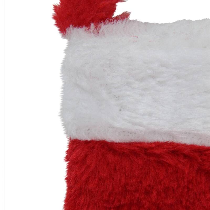 6" Red and White Traditional Cuff Mini Christmas Stocking
