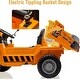 preview thumbnail 2 of 5, Ride On Car Truck w/Remote Control & Electric Dump Bed Orange