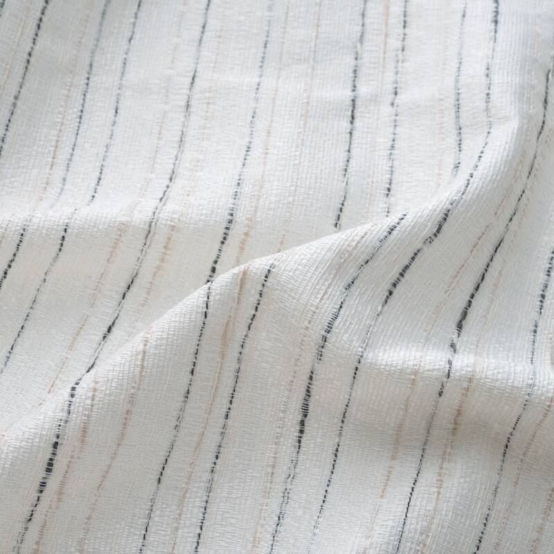 Kensington Striped Texture Window Curtain Panel 84" or 95"