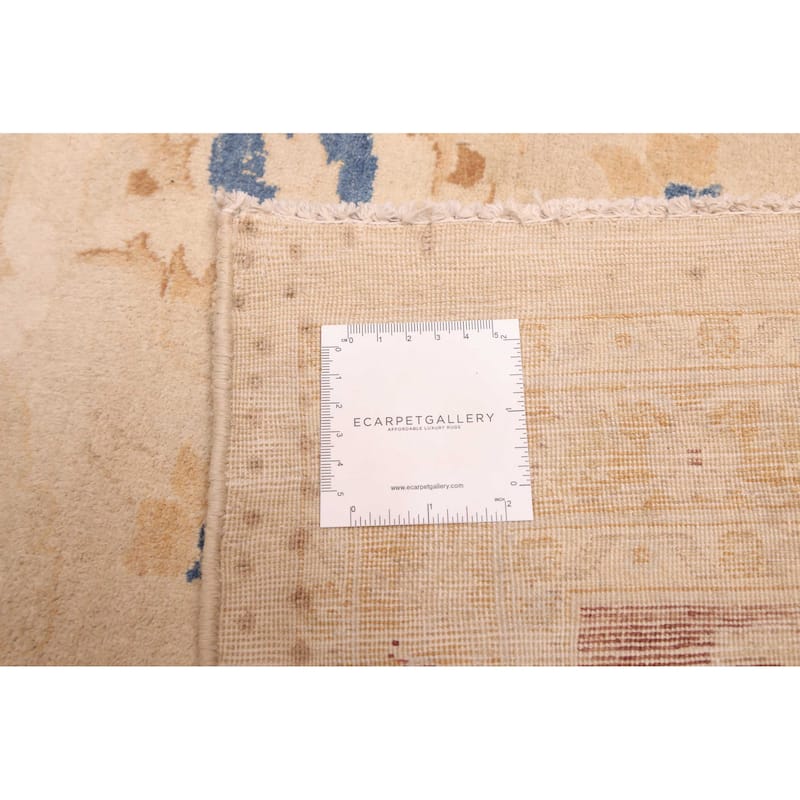 ECARPETGALLERY Hand-knotted Peshawar Oushak Light Khaki Wool Rug - 9'0 x 11'10