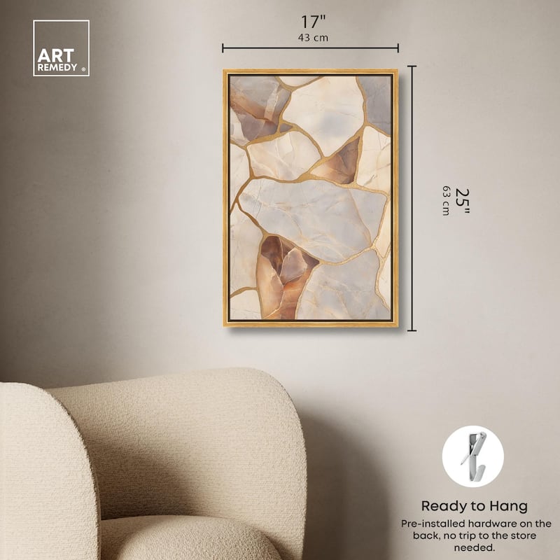 Textured Earthy Tones II Canvas by Art Remedy