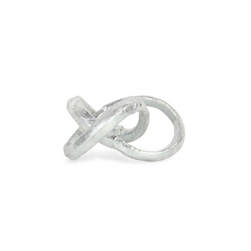 Kompo Black Cast Iron Modern Abstract Infinite Knot Decor