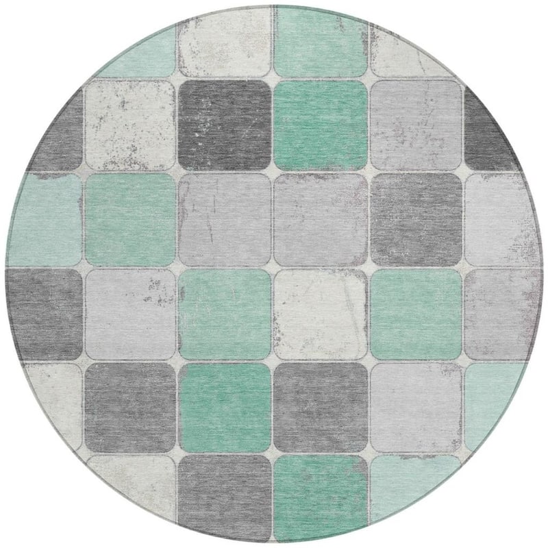 HomeRoots Geometric Transitional Rectangle Outdoor Rug