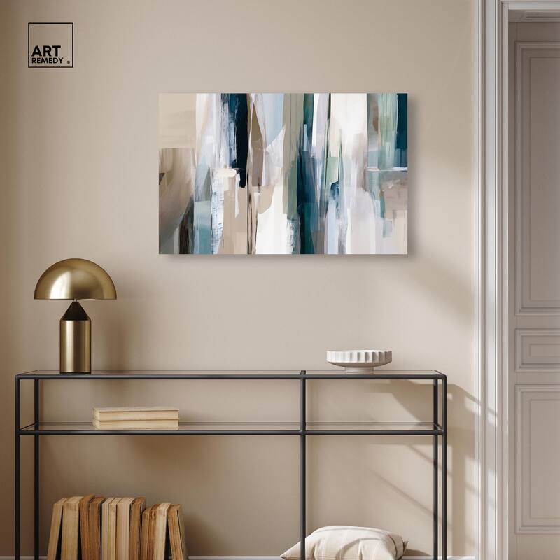 Color Columns Canvas by Art Remedy, Gallery Wrapped