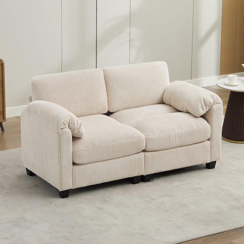 Corduroy Loveseats, Soft, Comfortable & Pet-Friendly