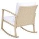 preview thumbnail 47 of 57, SAFAVIEH Daire Outdoor Rocking Chair - 26" W x 31" D x 32" H
