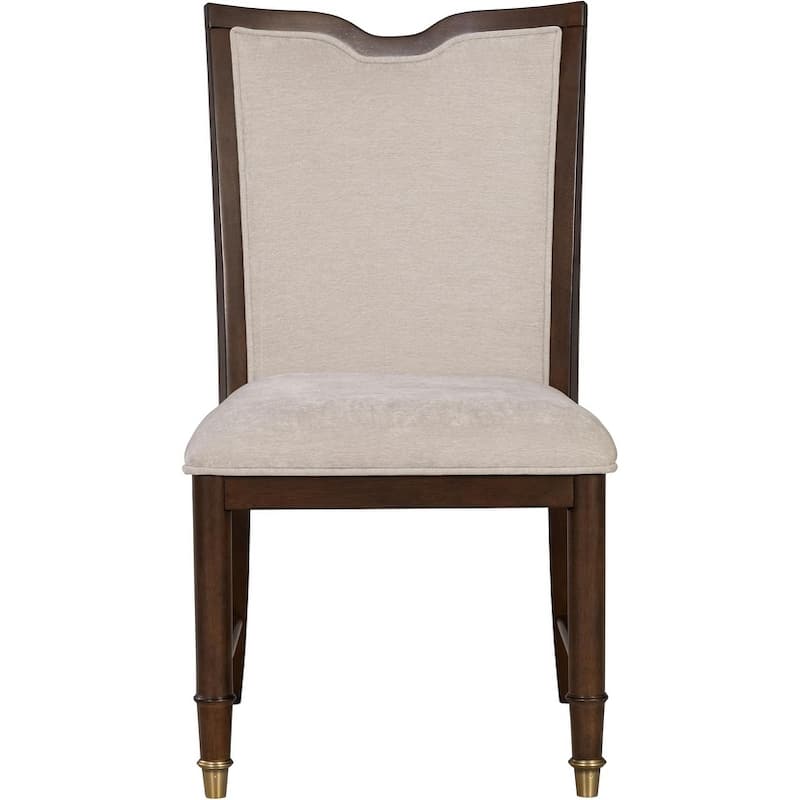Upholstered Side Chairs Classic Dark Cherry Finish