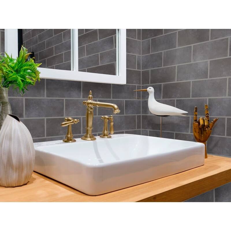 Shaw 491TS Halftone - 4" x 8" Rectangle Floor and Wall Tile - Glossy