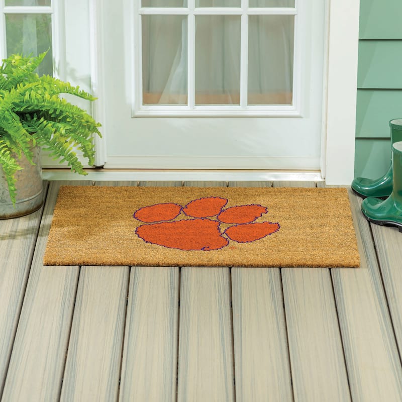 Clemson University Full Color Indoor/Outdoor Coir Mat